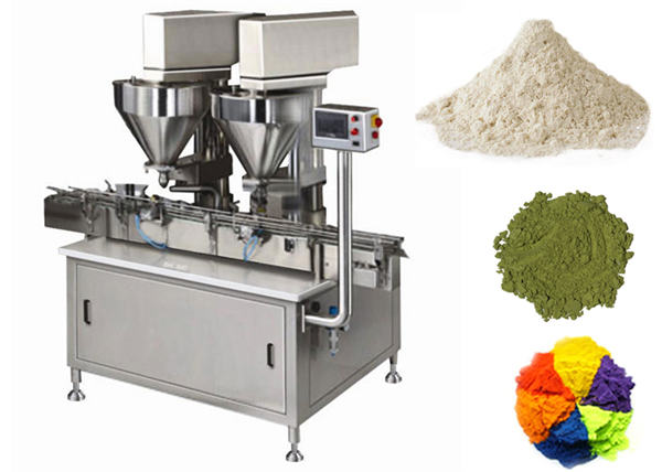 מכונת מילוי אבקה אוטומטית עם 2 ראשים